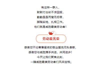 榜样就在身边，向E世博官网最美劳动者们致敬！